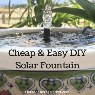 Easy Diy Solar Water Fountain Heritage Acres Market Llc - Easy Diy Solar Water Feature Easy Diy Solar Water Fountain Heritage Acres Market Llc - Easy Diy Solar Water Feature
