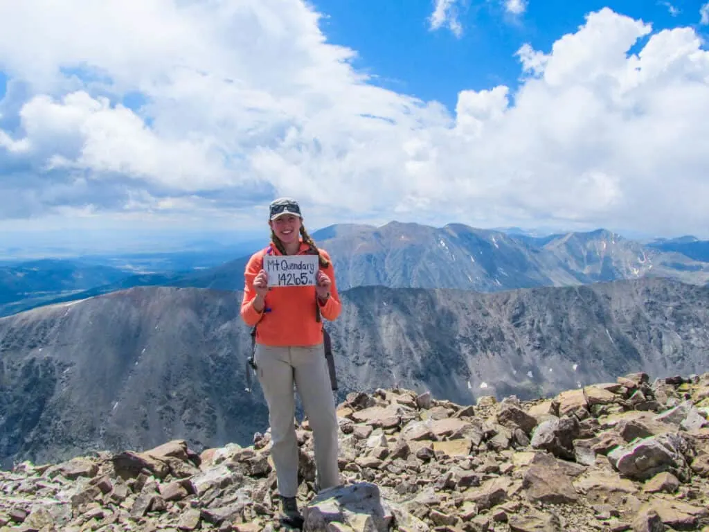 Nicole Gennetta on Quandary Peak